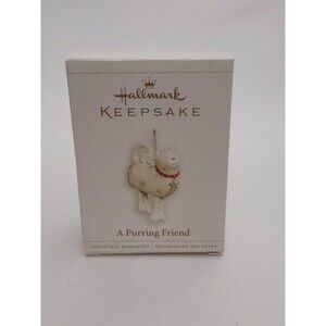 A PURRING FRIEND 2006 HALLMARK KEEPSAKE ORNAMENT NIB